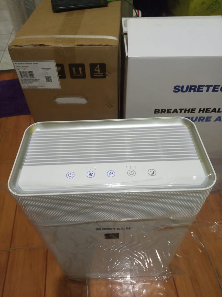 air purifier - pembersih udara - hepa filter portable sure tech